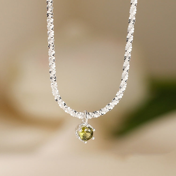 Women's Imitation Moissanite Diamond Necklace