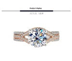 Moissanite Female Diamond Silver Ring