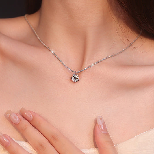 Women's Imitation Moissanite Diamond Necklace