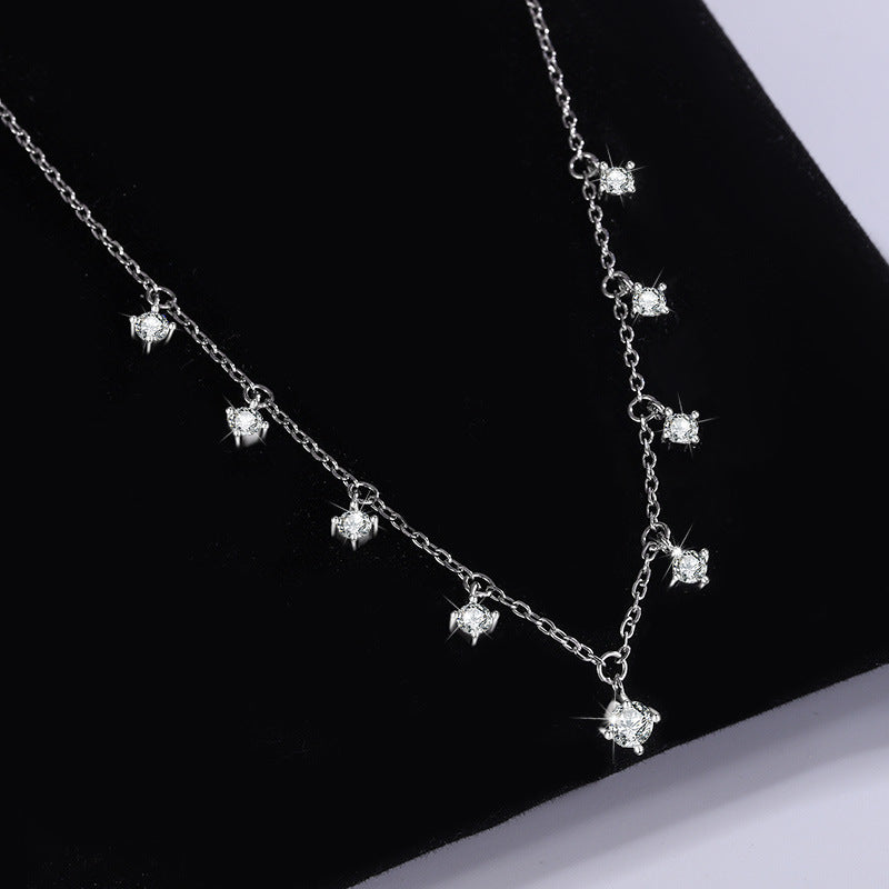 Moissanite Clavicle Chain Jewelry