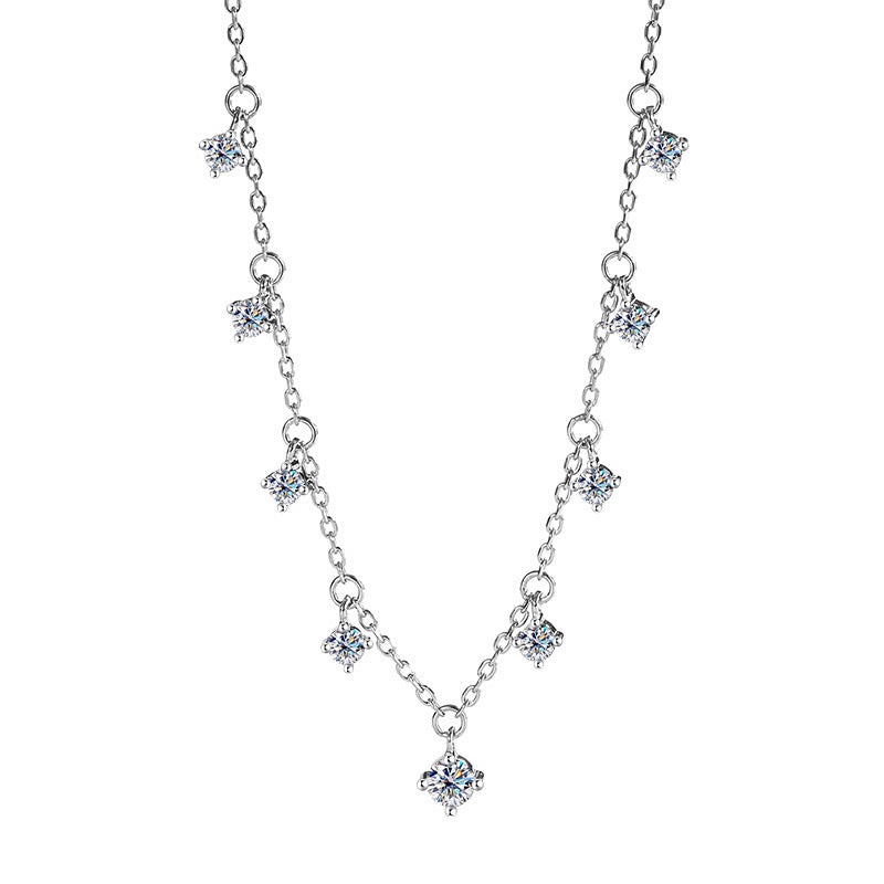 Moissanite Clavicle Chain Jewelry