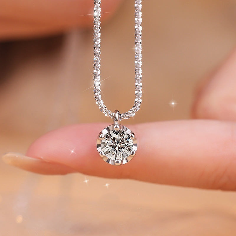 Women's Imitation Moissanite Diamond Necklace