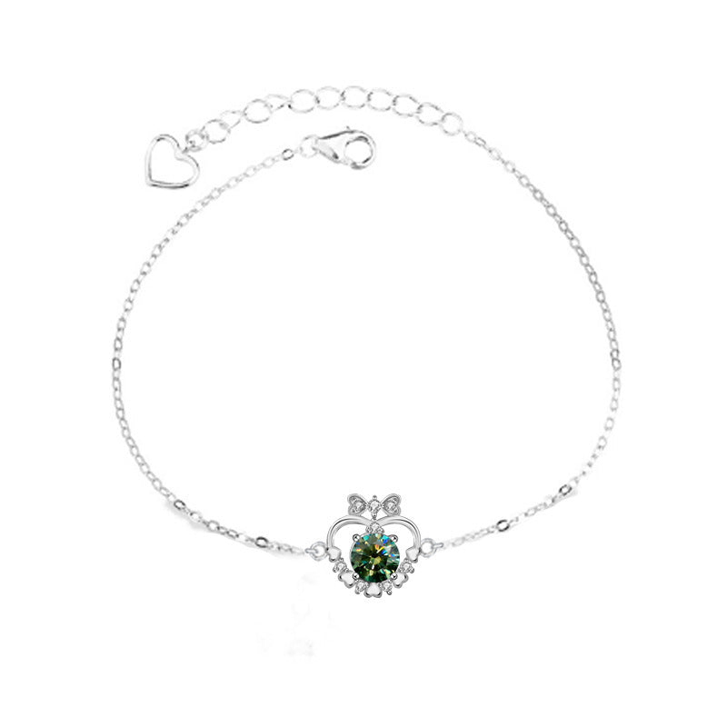 Colorful Moissanite Bracelet Love Bracelet