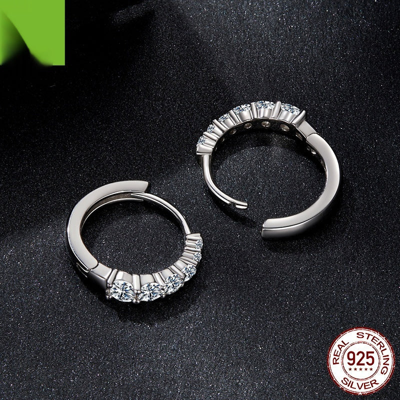 Classic Shining Moissanite Ear Clip