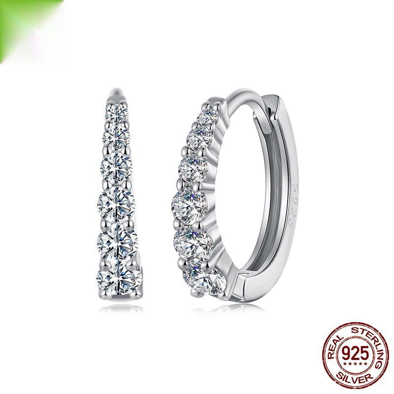 Classic Shining Moissanite Ear Clip