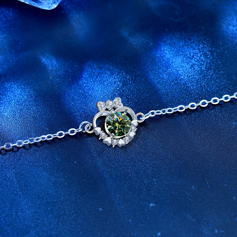 Colorful Moissanite Bracelet Love Bracelet